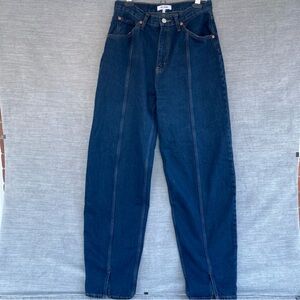 Re/done Jeans Barrel Leg Wide Leg Dark Wash Women’s 28